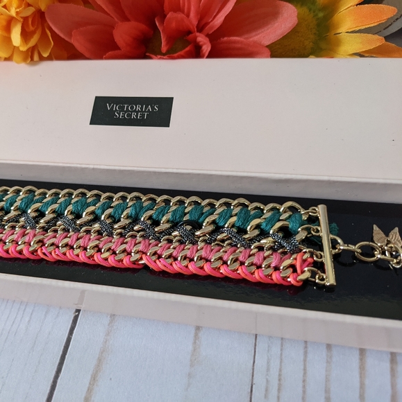 Boho Braided Cuff Wristband NIB - Picture 2 of 5